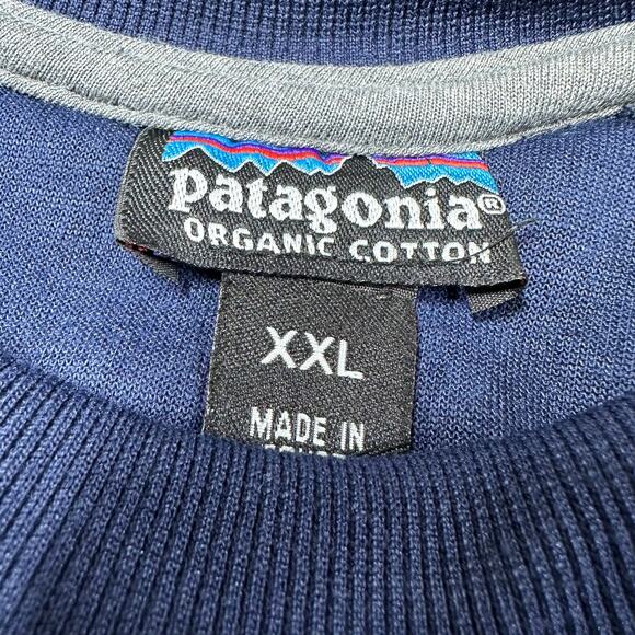 Patagonia NWT Men's Responsibili-Tee Navy Sweatshirt Size XXL *Wear on Back Logo - Picture 3 of 10